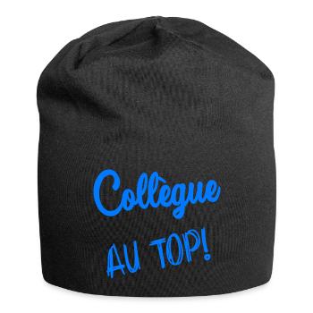 COLLEAGUE. START. EMPLOYMENT. HUMOR. MANAGER. CHIEF - Jersey Beanie - black - Front