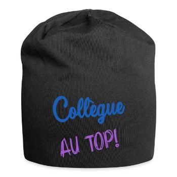 COLLEAGUE. START. EMPLOYMENT. HUMOR. MANAGER. CHIEF - Jersey Beanie - black - Front