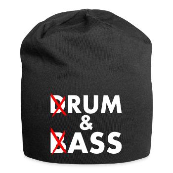 Drum and bass - rum and ass - Jersey Beanie - black - Front
