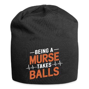 Fier des hommes dans le domaine des soins infirmiers - Bonnet en jersey - noir - Devant