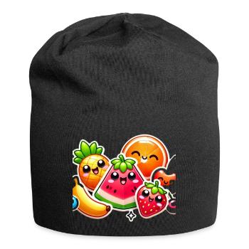 Colorful Fruit Party Style - Jersey Beanie - black - Front