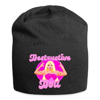 Fitnessstudio BADDIE Puppe - Jersey-Beanie - Schwarz - Vorne