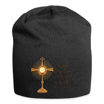 Je le regarde - Johannes-Maria Vianney - Bonnet en jersey - noir - Devant