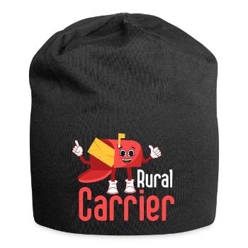 Rural Carrier Mailman Postal Worker - Jersey Beanie - black - Front