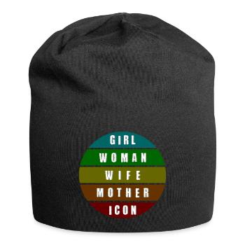 Mode de vie féminin - Bonnet en jersey - noir - Devant