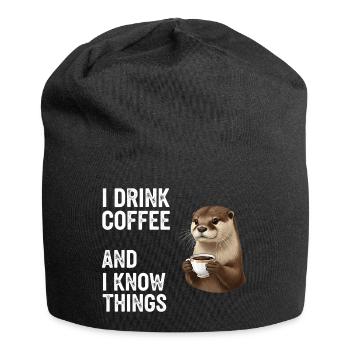 Coffee Coffeeshop - Jersey Beanie - black - Front