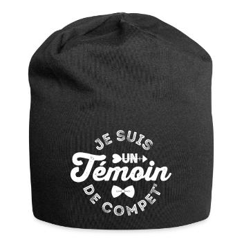 Trauzeuge - Ich bin ein Trauzeuge - Jersey-Beanie - Schwarz - Vorne