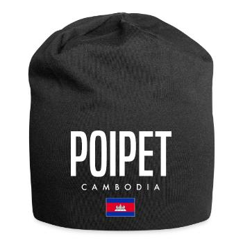 Poipet Cambodge Khmer - Bonnet en jersey - noir - Devant