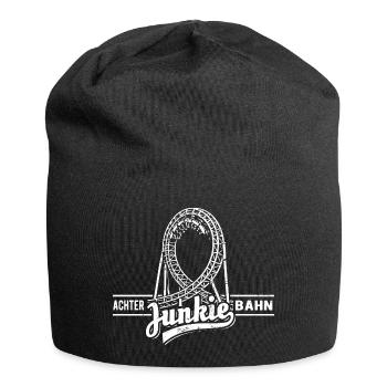 Achterbahn Junkie - Looping - Jersey-Beanie - Schwarz - Vorne