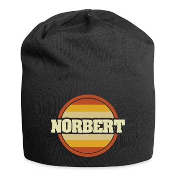 Vorname Norbert - Jersey-Beanie - Schwarz - Vorne