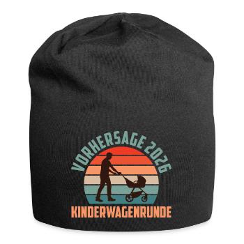 Father-to-be PREDICTION 2026 STROLLER - Jersey Beanie - black - Front