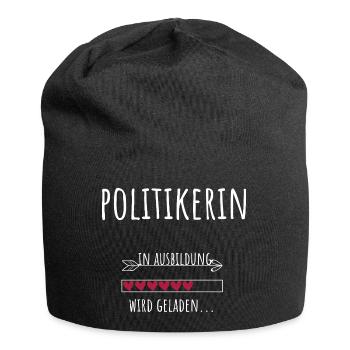 Politics Education Profession aspiring politician - Jersey Beanie - black - Front