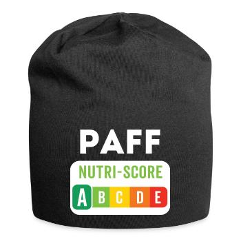 PAFF Nutriscore A – Offbeat humour - Jersey Beanie - black - Front