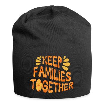 Humanité Égalité Garder les familles unies - Bonnet en jersey - noir - Devant