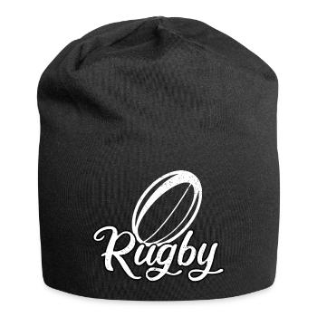 Rugby-Stadion-Unterstützer Rugbyspieler Geschenk Rugbysport - Jersey-Beanie - Schwarz - Vorne