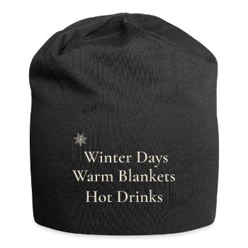 Cozy Winter Vibes - Bonnet en jersey - noir - Devant