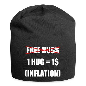 Free Hugs, Inflation-adjusted - Jersey Beanie - black - Front