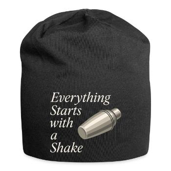 Shaker Stuck Beginner Mixologist - Jersey Beanie - black - Front