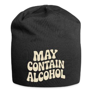 May Contain Alcohol Alkohol Mallorca Saufen JGA - Jersey-Beanie - Schwarz - Vorne