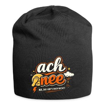 Ach nee: Na, das gibt's doch nicht! - Jersey-Beanie - Schwarz - Vorne