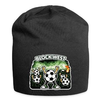 Block West | Football Fan Shirt – Curve & Stadium - Jersey Beanie - black - Front