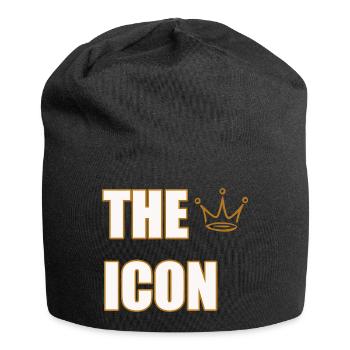 THE ICON – Bold Legendary Statement Design - Jersey-Beanie - Schwarz - Vorne