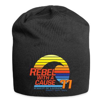 Rebel with a cause - Jersey Beanie - black - Front