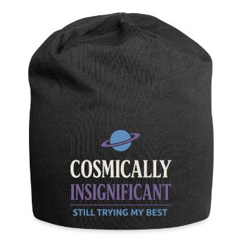 Existenzieller Humor, Nihilismus, Humor, - Jersey-Beanie - Schwarz - Vorne