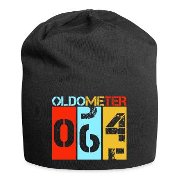 Oldometer 64 Sixty Fourth Birthday - Jersey Beanie - black - Front