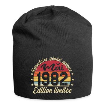 les légendes sont nées mai 1982 - Bonnet en jersey - noir - Devant