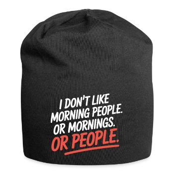 Morgenmuffel Don't Like Morning People Müde Büro - Bonnet en jersey - noir - Devant