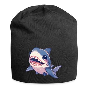Haie Hai - Jersey-Beanie - Schwarz - Vorne