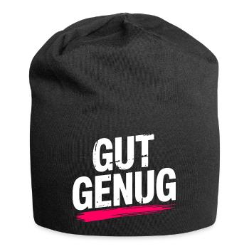 Gut Genug Selbstliebe Ich Bin Gut Genug Selbstwert - Jersey-Beanie - Schwarz - Vorne