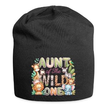 Tante des Wilden - Jersey-Beanie - Schwarz - Vorne