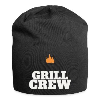 Grill Crew BBQ Grilling Grill Master Team Father's Day - Jersey Beanie - black - Front