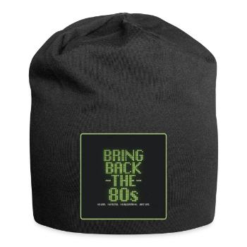 Bring Back the 80s | Retro Digital Design - Jersey Beanie - black - Front