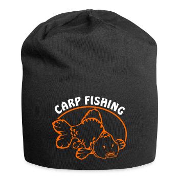 Fische_angeln_002_carp_fishing - Jersey Beanie - black - Front