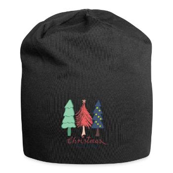 Sentiment de Noël - Bonnet en jersey - noir - Devant