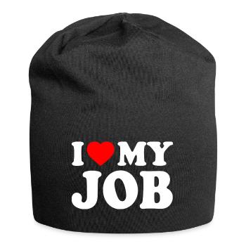 I love my job - Bonnet en jersey - noir - Devant