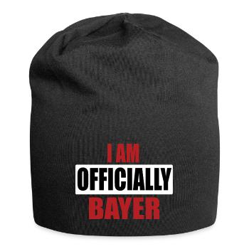 I am officially Bayer Bayern bayrisch Geschenk - Jersey-Beanie - Schwarz - Vorne