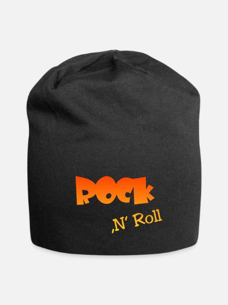 Rock n Roll - Jersey-Beanie - Schwarz