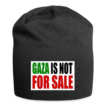 gaza is not for sale - Jersey Beanie - black - Front