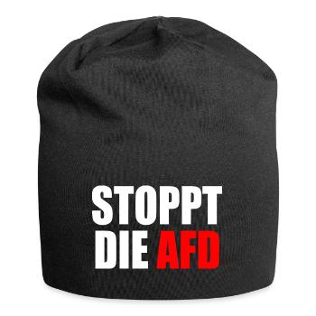 Stoppt die afd - Jersey-Beanie - Schwarz - Vorne