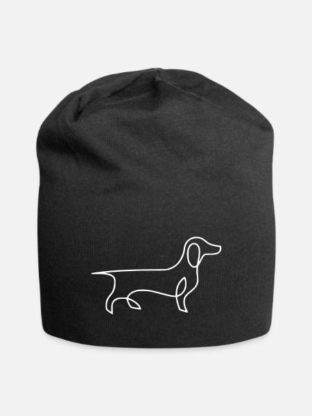 Das Dackel T-Shirt - Jersey-Beanie - Schwarz