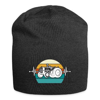 Herzschlag Trecker - Jersey-Beanie - Anthrazit - Vorne