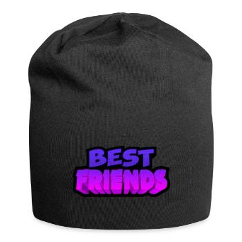 best friends | meilleur ami - Bonnet en jersey - noir - Devant