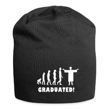 Graduation Graduated graduation from university - Jersey Beanie - black - Front