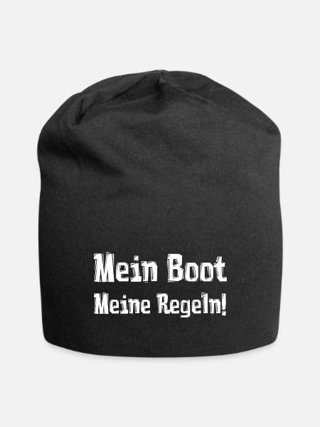 Mon bateau Mes règles! - Bonnet en jersey - noir