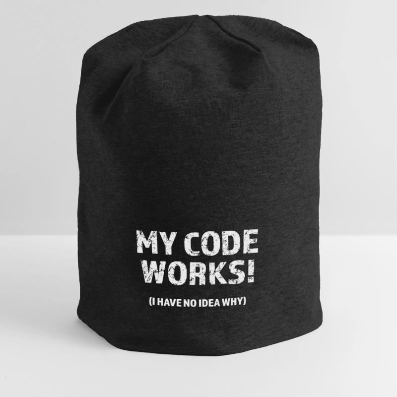 My code works! I have no idea why Programmer Gift Jersey Beanie