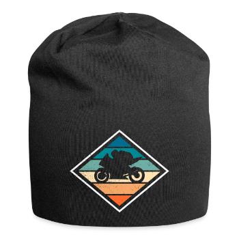 Moto de course moto vintage - Bonnet en jersey - noir - Devant